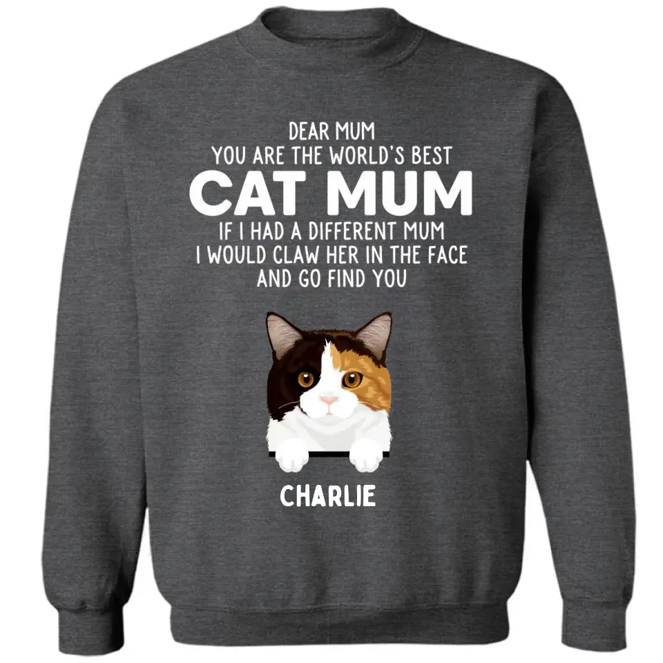 Querido papá, eres el mejor - Camiseta personalizada, camiseta, sudadera con capucha - Regalos para amantes de los gatos