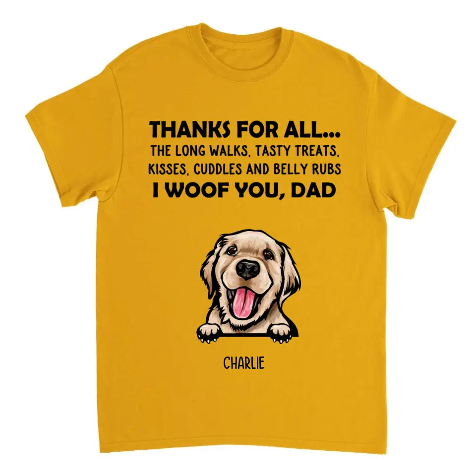 Gracias por todo - Te cortejo, mamá - Camiseta, sudadera, sudadera con capucha unisex personalizada - Regalos para amantes de los perros