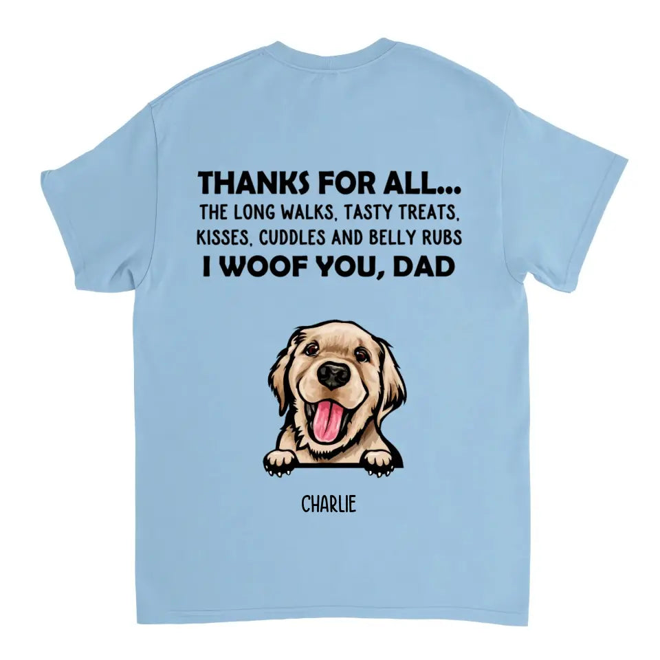 Gracias por todo - Te cortejo, mamá - Camiseta, sudadera, sudadera con capucha unisex personalizada - Regalos para amantes de los perros