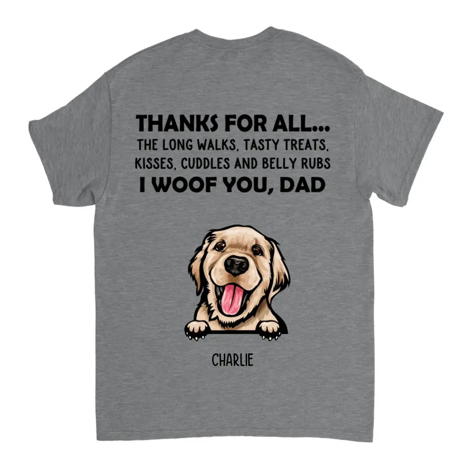 Gracias por todo - Te cortejo, mamá - Camiseta, sudadera, sudadera con capucha unisex personalizada - Regalos para amantes de los perros