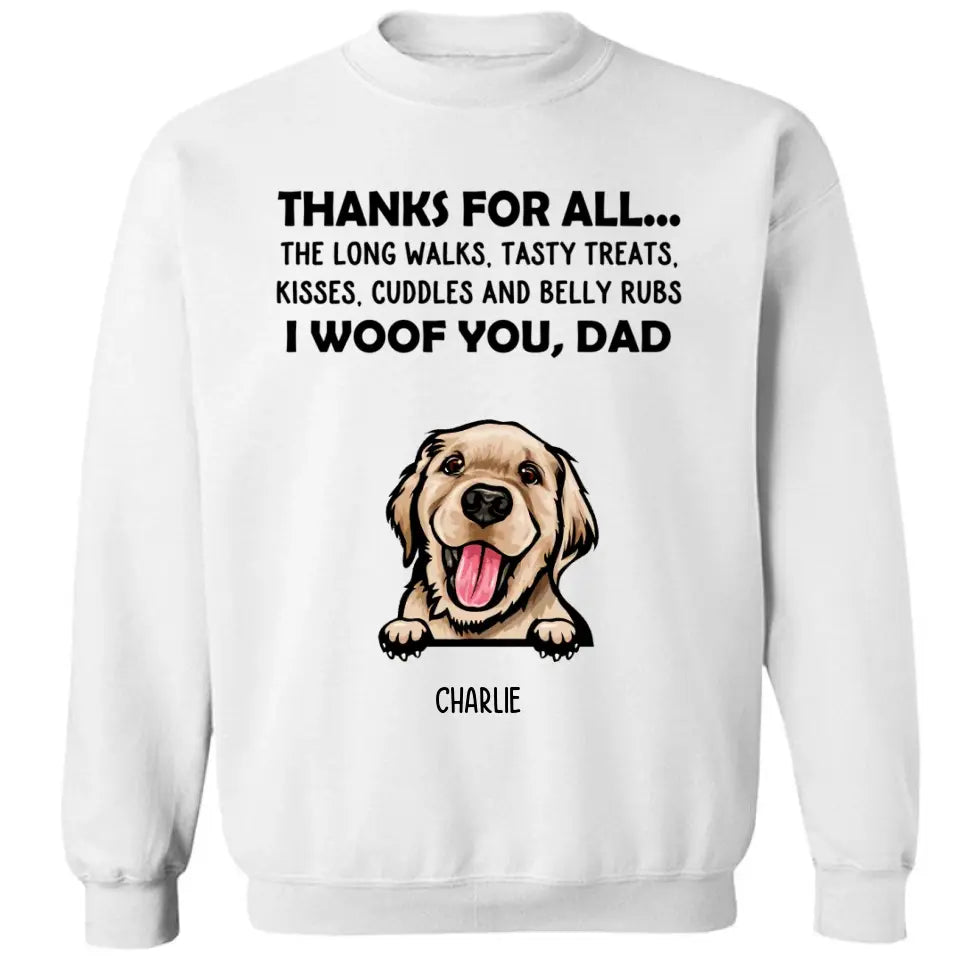 Gracias por todo - Te cortejo, mamá - Camiseta, sudadera, sudadera con capucha unisex personalizada - Regalos para amantes de los perros