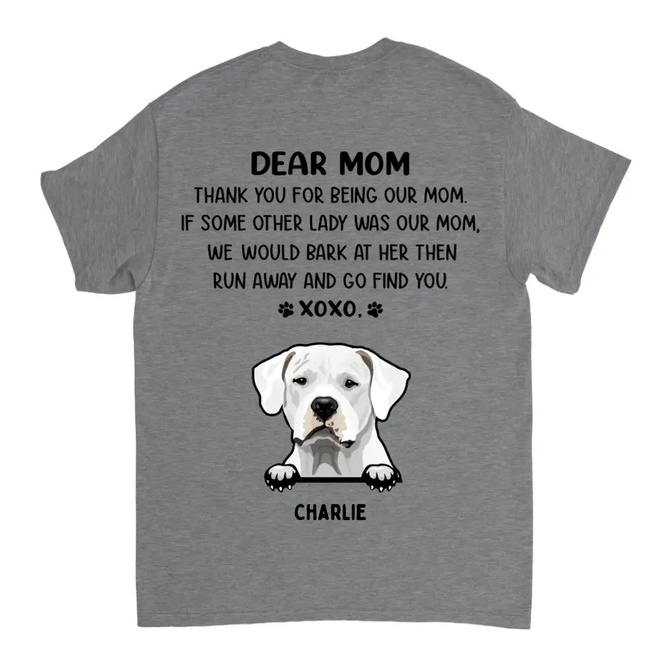 Querida mamá - Camiseta, sudadera, sudadera con capucha unisex personalizada - Regalos para amantes de perros y gatos