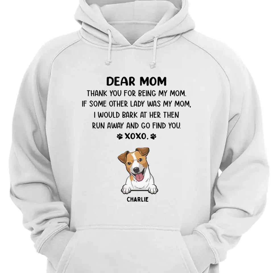 Querida mamá - Camiseta, sudadera, sudadera con capucha unisex personalizada - Regalos para amantes de perros y gatos