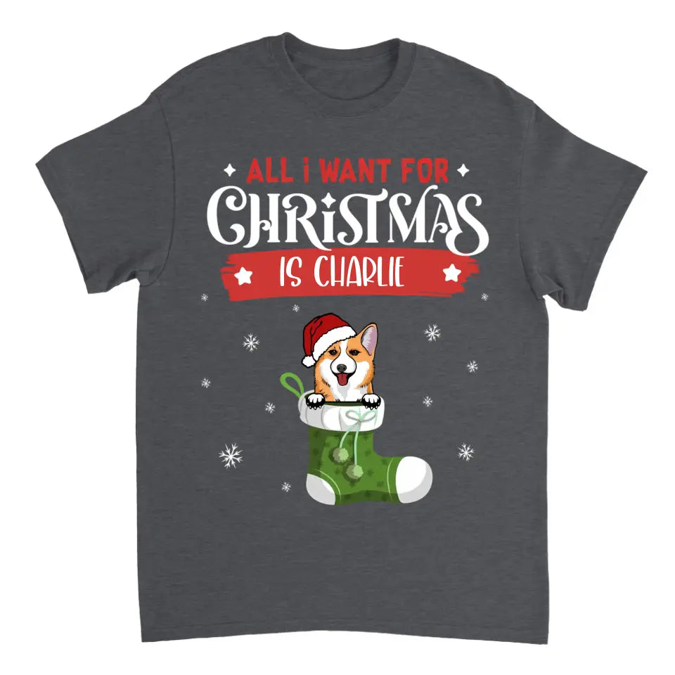 Lista de deseos de perros de Navidad - Camiseta unisex personalizada, sudadera, sudadera con capucha - Regalo de Navidad para amantes de los perros, dueños de perros