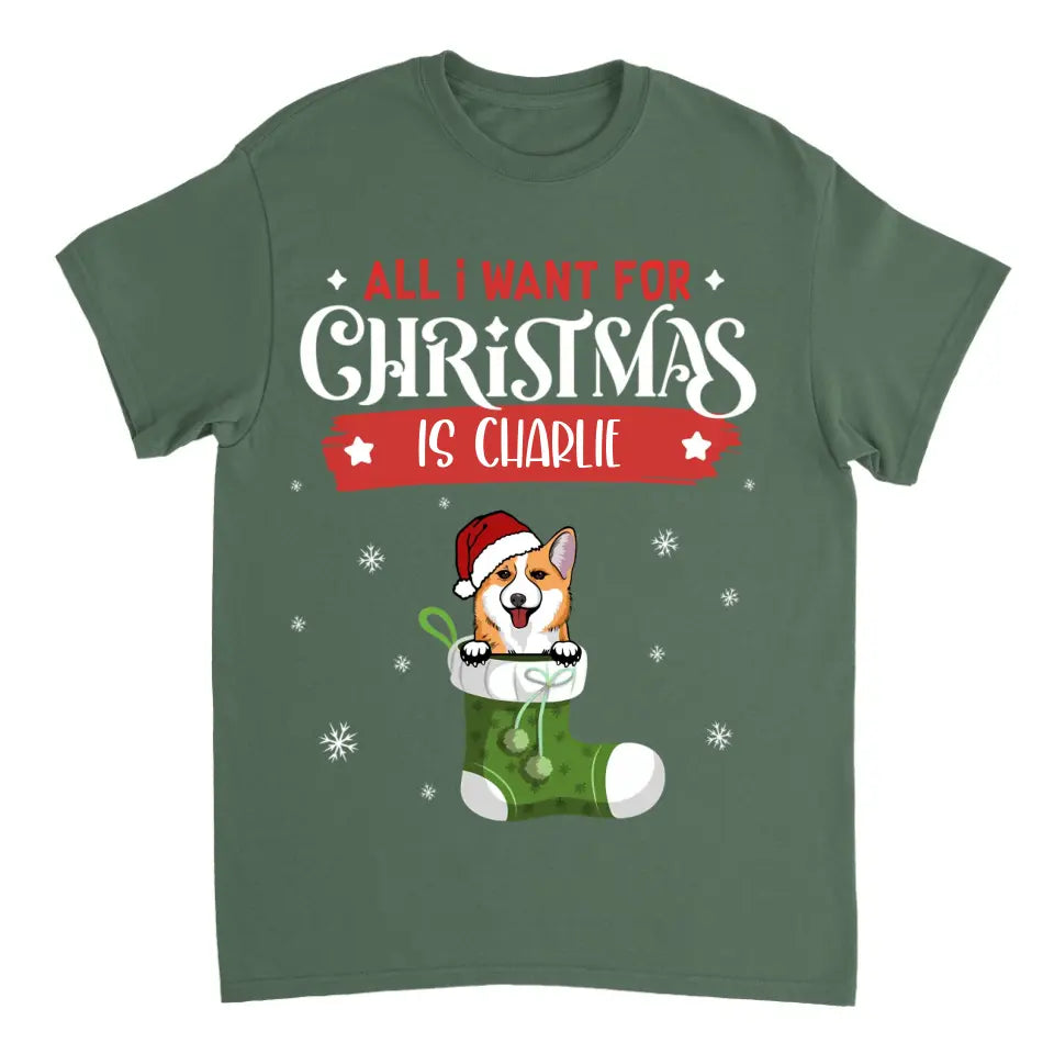 Lista de deseos de perros de Navidad - Camiseta unisex personalizada, sudadera, sudadera con capucha - Regalo de Navidad para amantes de los perros, dueños de perros