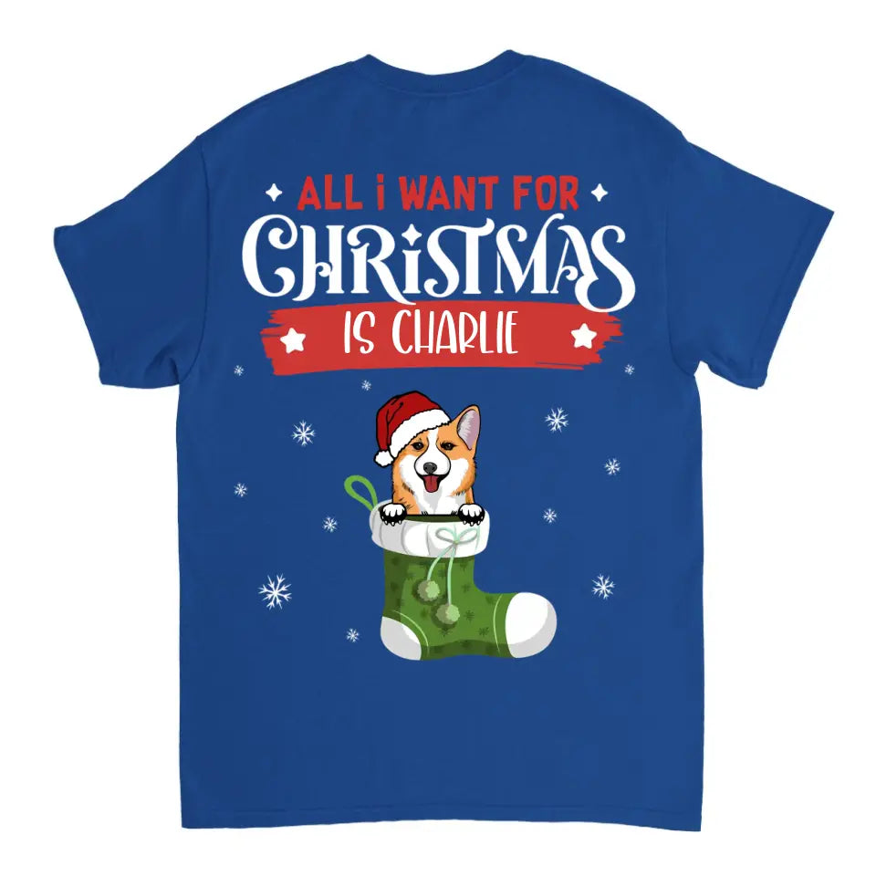 Lista de deseos de perros de Navidad - Camiseta unisex personalizada, sudadera, sudadera con capucha - Regalo de Navidad para amantes de los perros, dueños de perros