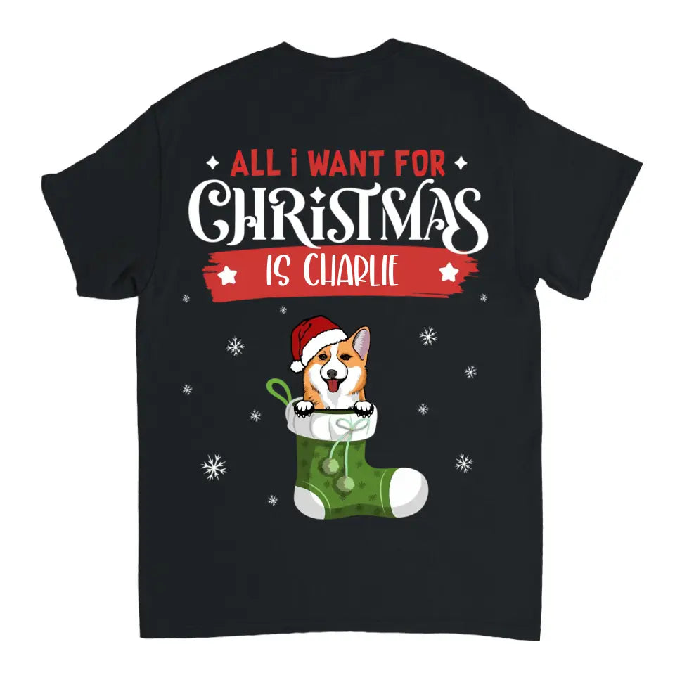 Lista de deseos de perros de Navidad - Camiseta unisex personalizada, sudadera, sudadera con capucha - Regalo de Navidad para amantes de los perros, dueños de perros