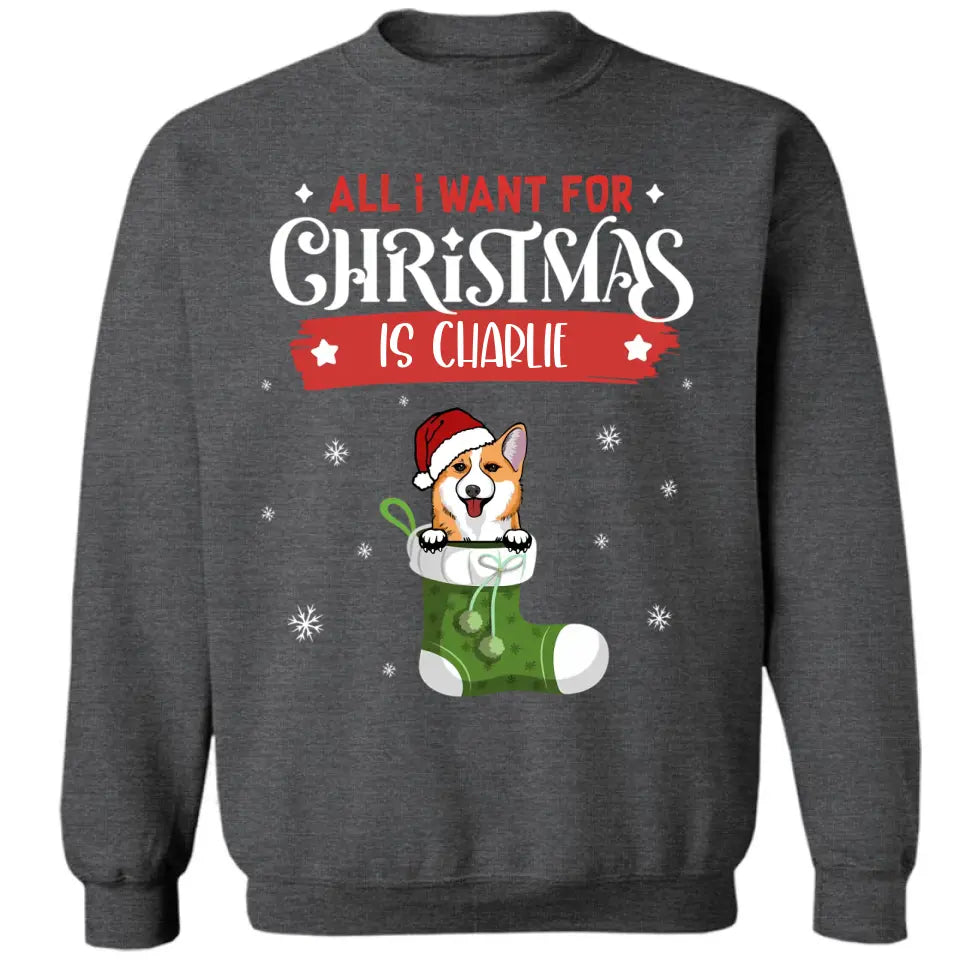 Lista de deseos de perros de Navidad - Camiseta unisex personalizada, sudadera, sudadera con capucha - Regalo de Navidad para amantes de los perros, dueños de perros
