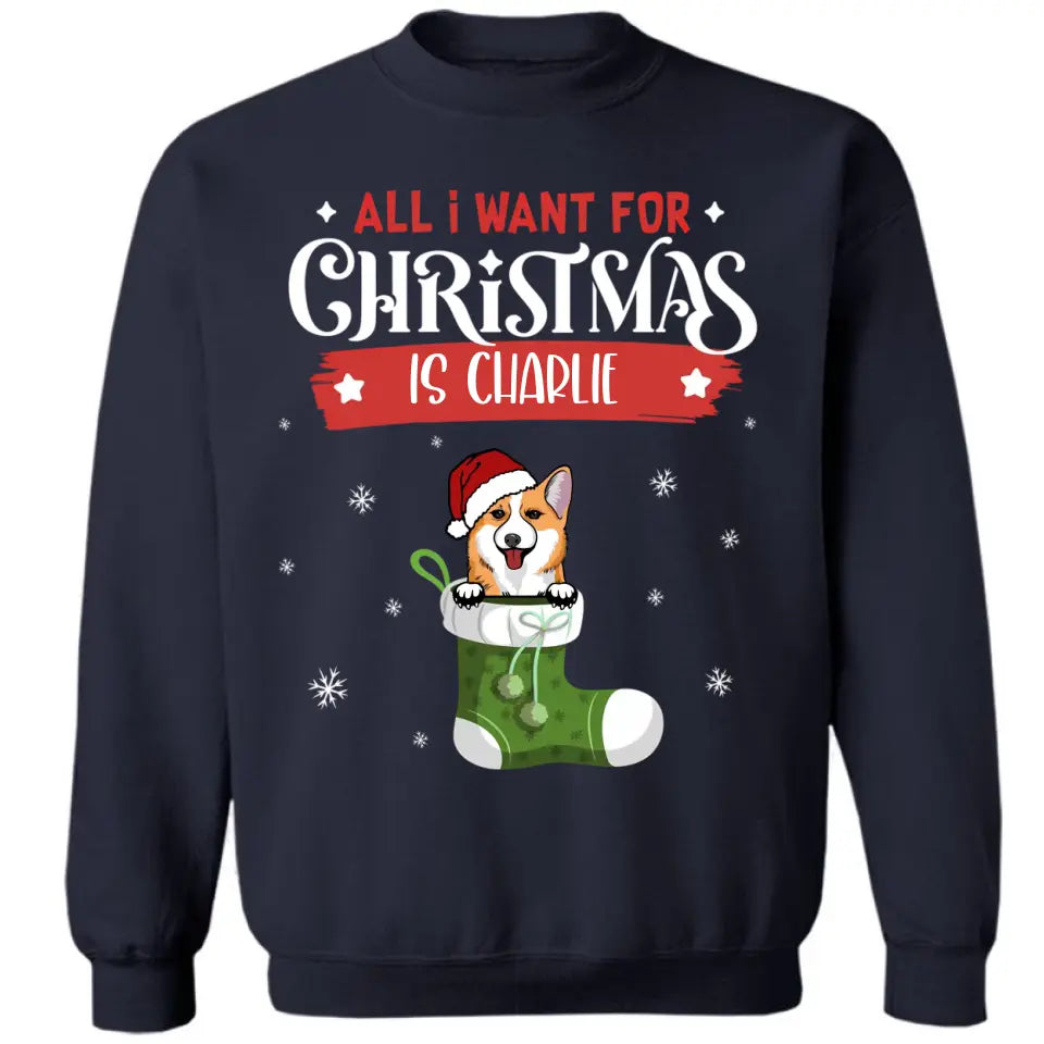 Lista de deseos de perros de Navidad - Camiseta unisex personalizada, sudadera, sudadera con capucha - Regalo de Navidad para amantes de los perros, dueños de perros