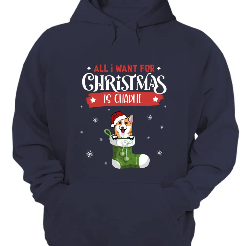 Lista de deseos de perros de Navidad - Camiseta unisex personalizada, sudadera, sudadera con capucha - Regalo de Navidad para amantes de los perros, dueños de perros