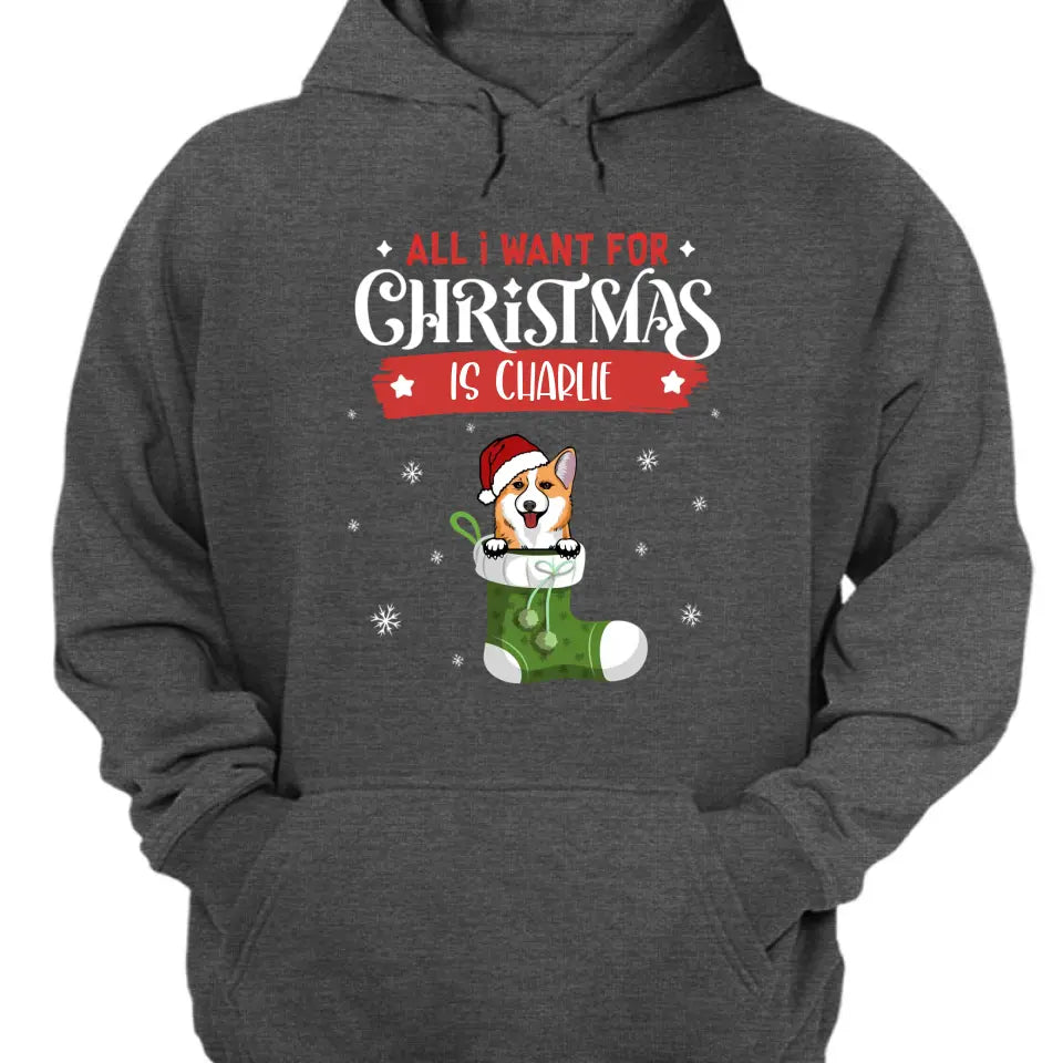 Lista de deseos de perros de Navidad - Camiseta unisex personalizada, sudadera, sudadera con capucha - Regalo de Navidad para amantes de los perros, dueños de perros