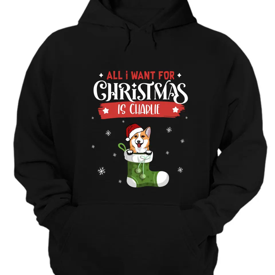 Lista de deseos de perros de Navidad - Camiseta unisex personalizada, sudadera, sudadera con capucha - Regalo de Navidad para amantes de los perros, dueños de perros