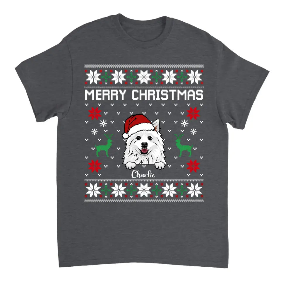 Merry Christmas - Personalized Unisex T-shirt, Sweatshirt, Hoodie - Christmas Gift For Pet Lovers, Dog/Cat Lovers