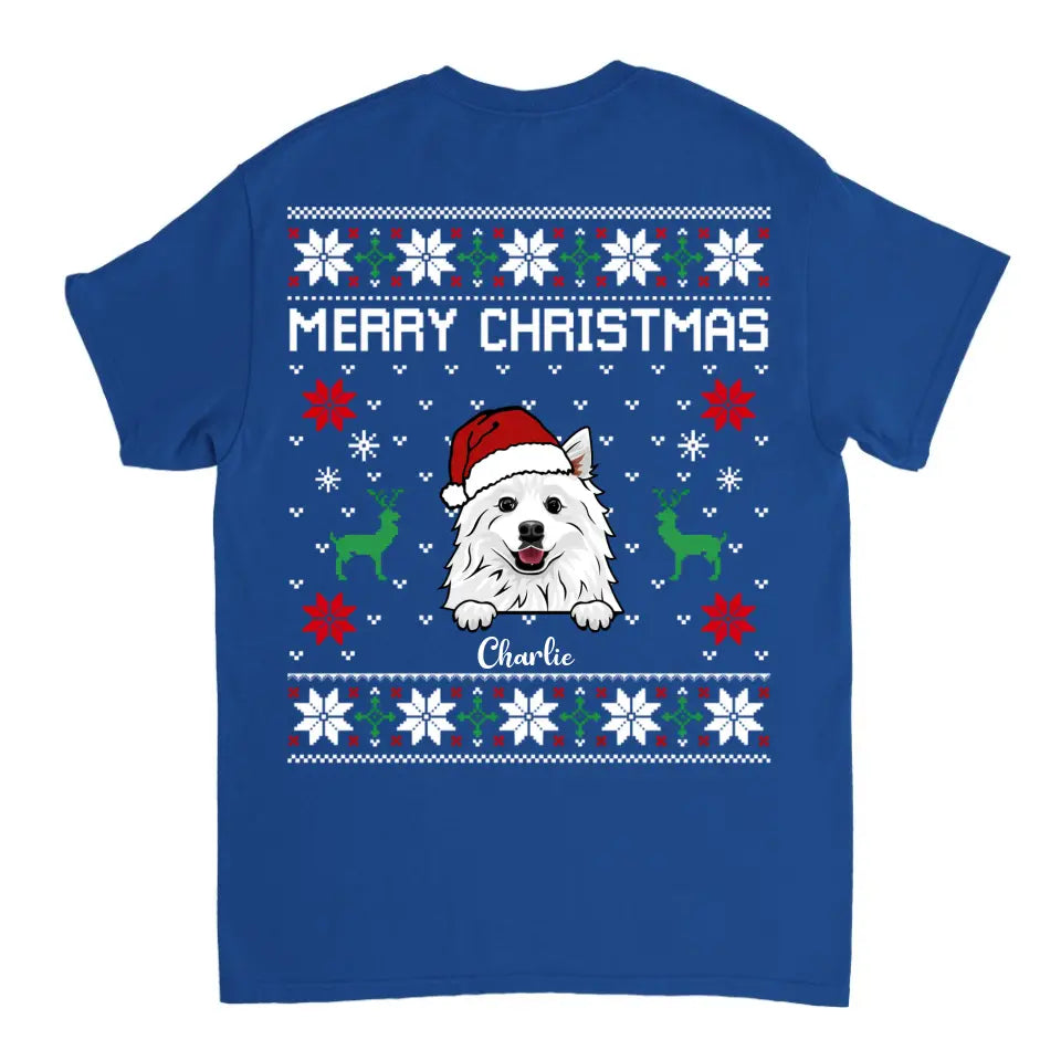 Merry Christmas - Personalized Unisex T-shirt, Sweatshirt, Hoodie - Christmas Gift For Pet Lovers, Dog/Cat Lovers