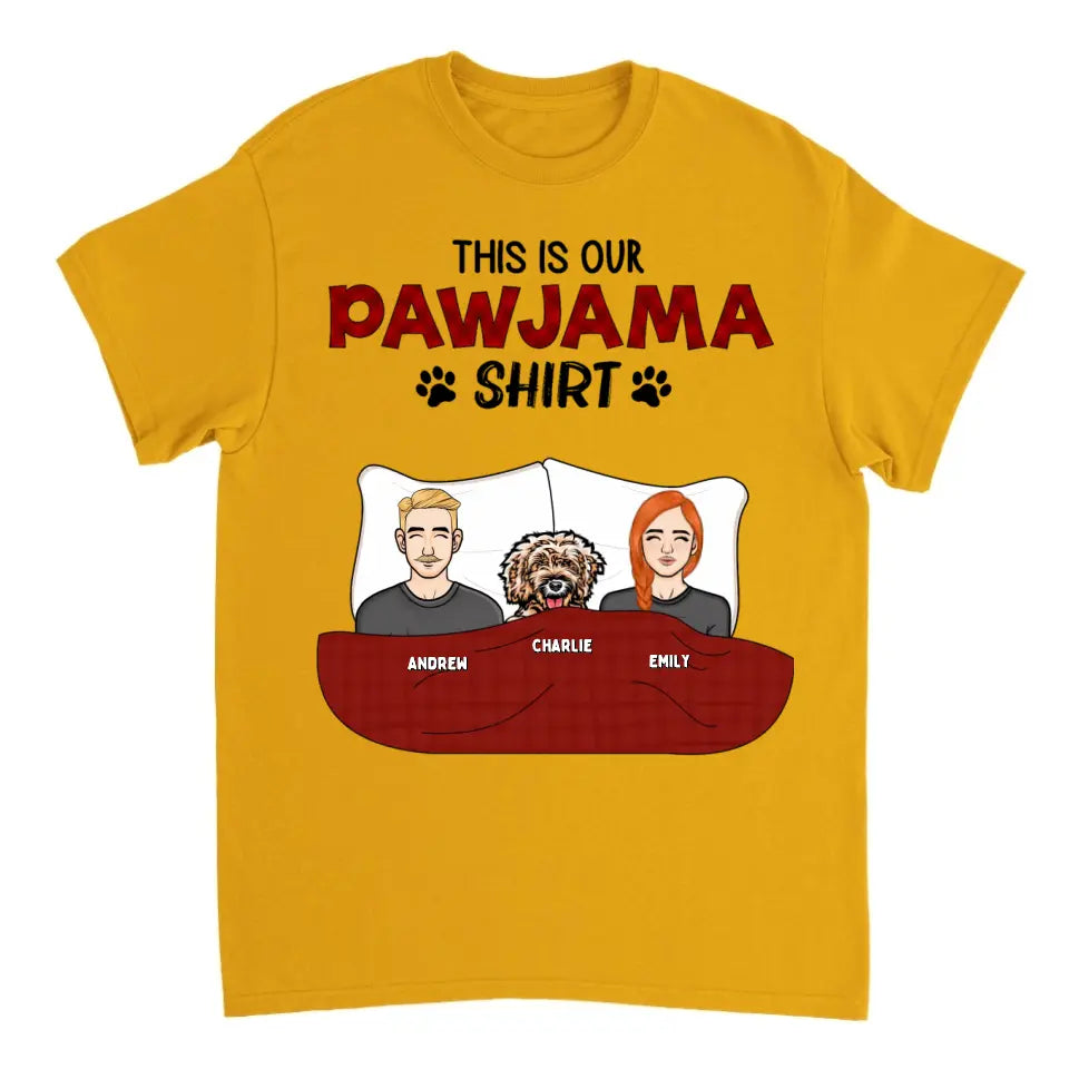 This is Pawjama Couple Shirt - Personalized Unisex T-shirt - Gift For Dog lovers