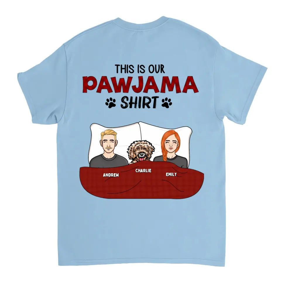 This is Pawjama Couple Shirt - Personalized Unisex T-shirt - Gift For Dog lovers