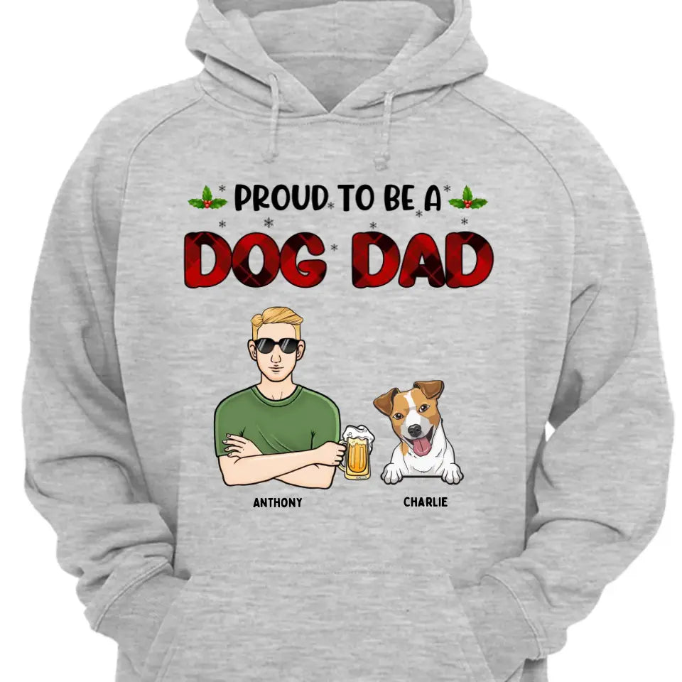 Orgulloso de ser un papá perro - Camiseta unisex personalizada, sudadera con capucha, sudadera - Regalo de Navidad para amantes de los perros, amantes de las mascotas