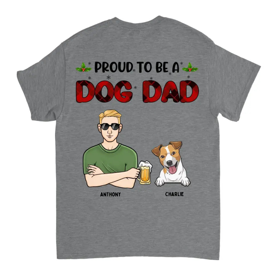 Orgulloso de ser un papá perro - Camiseta unisex personalizada, sudadera con capucha, sudadera - Regalo de Navidad para amantes de los perros, amantes de las mascotas