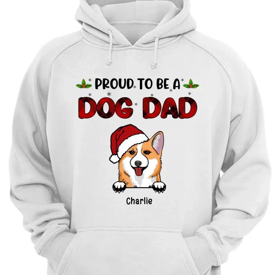 Stolz darauf, eine Hundemama zu sein – personalisiertes Unisex-T-Shirt, Kapuzenpullover, Sweatshirt – Weihnachtsgeschenk für Hundeliebhaber, Haustierliebhaber