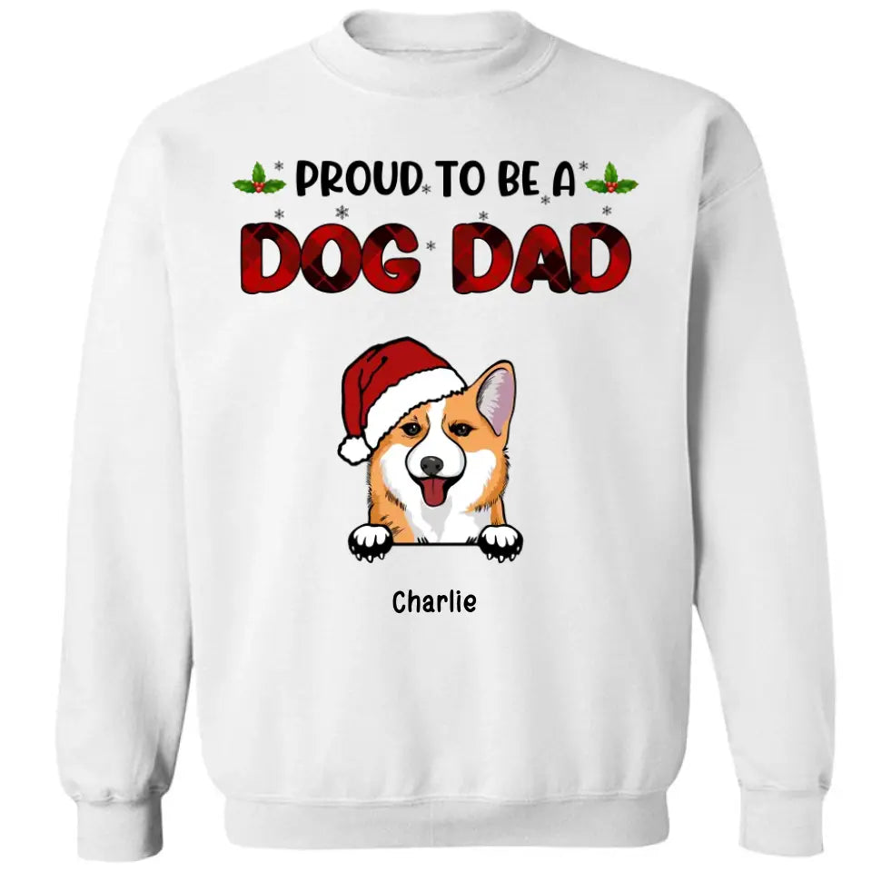 Orgulloso de ser una mamá de perro - Camiseta unisex personalizada, sudadera con capucha, sudadera - Regalo de Navidad para amantes de los perros, amantes de las mascotas