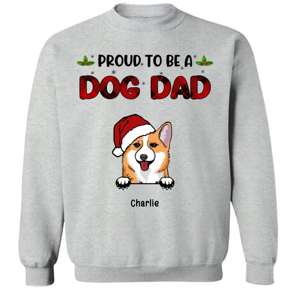 Stolz darauf, eine Hundemama zu sein – personalisiertes Unisex-T-Shirt, Kapuzenpullover, Sweatshirt – Weihnachtsgeschenk für Hundeliebhaber, Haustierliebhaber