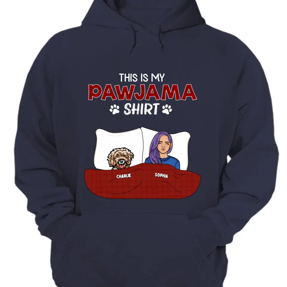 This is My Pawjama Shirt - Personalized Unisex T-shirt, Sweatshirt, Hoodie - Gift For Dog lovers