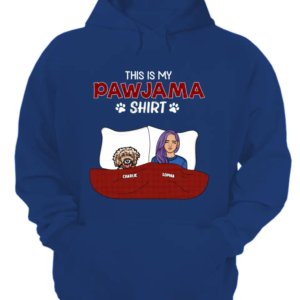 This is My Pawjama Shirt - Personalized Unisex T-shirt, Sweatshirt, Hoodie - Gift For Dog lovers