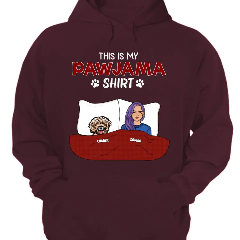 This is My Pawjama Shirt - Personalized Unisex T-shirt, Sweatshirt, Hoodie - Gift For Dog lovers
