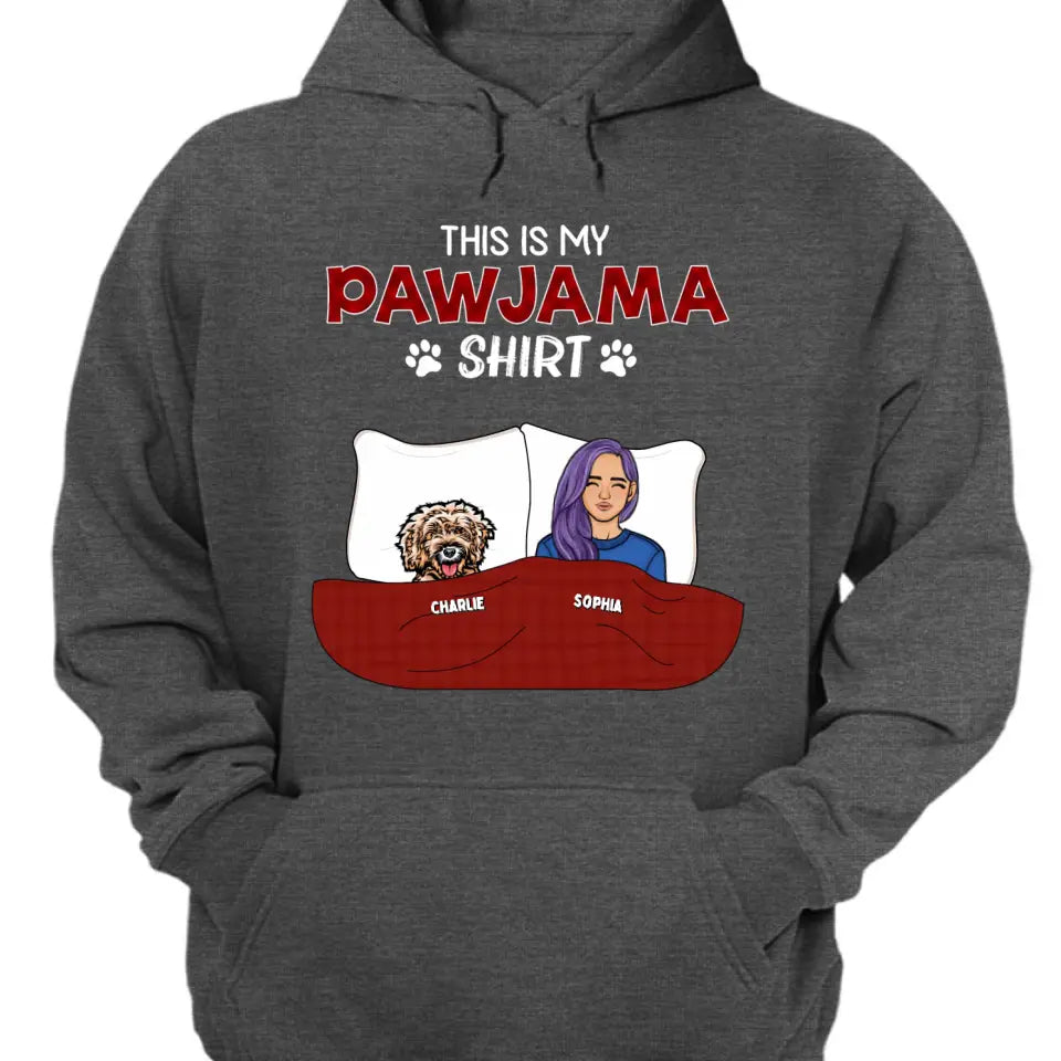 This is My Pawjama Shirt - Personalized Unisex T-shirt, Sweatshirt, Hoodie - Gift For Dog lovers