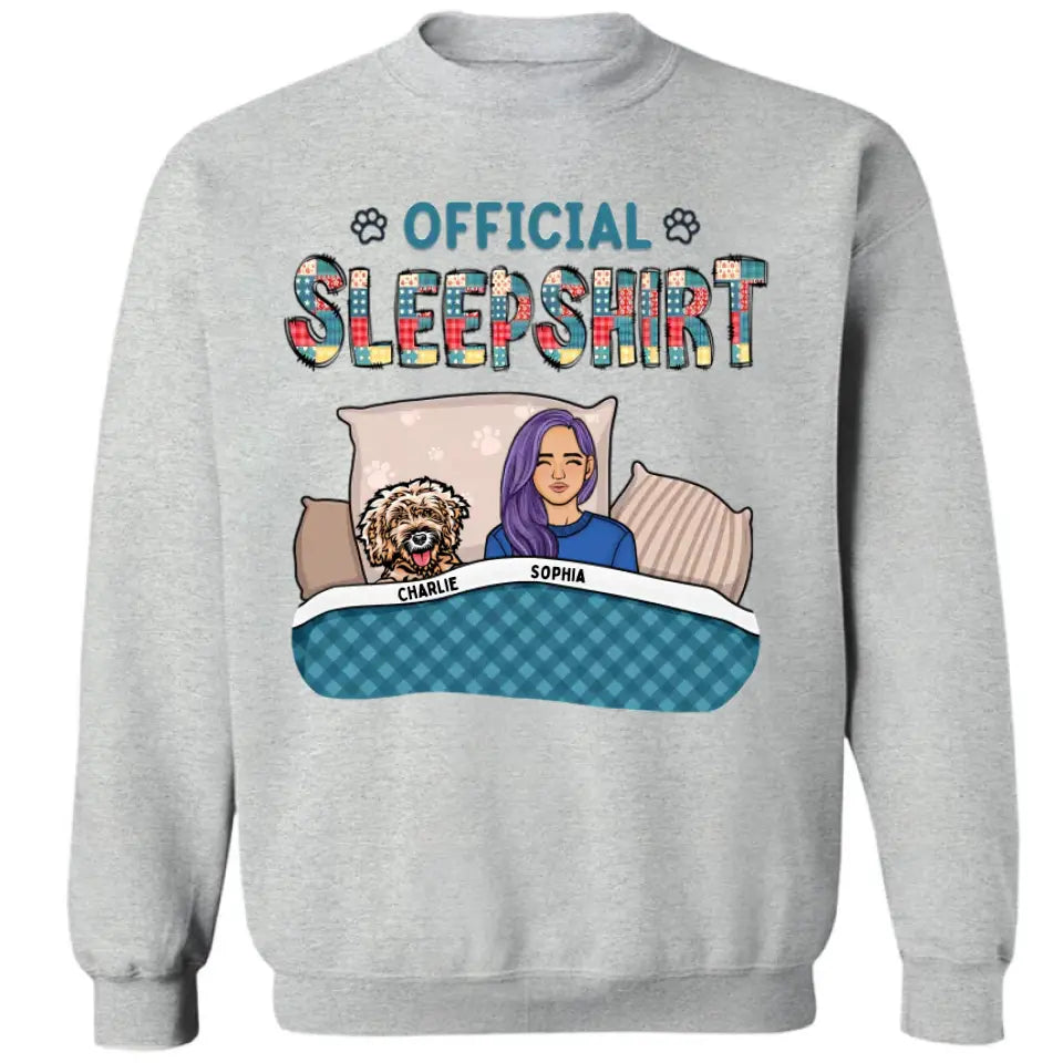 Official Sleepshirt Shirt - Personalized Unisex T-shirt, Sweatshirt, Hoodie - Christmas Gift For Pet Lovers