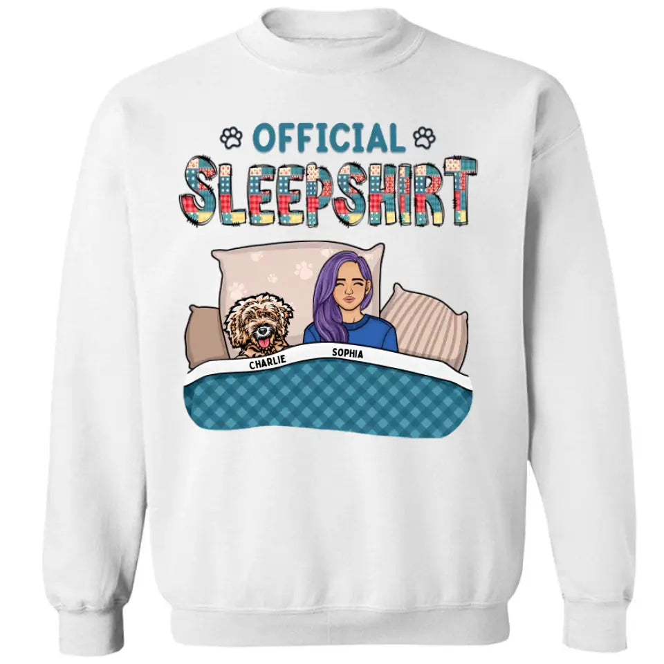 Official Sleepshirt Shirt - Personalized Unisex T-shirt, Sweatshirt, Hoodie - Christmas Gift For Pet Lovers