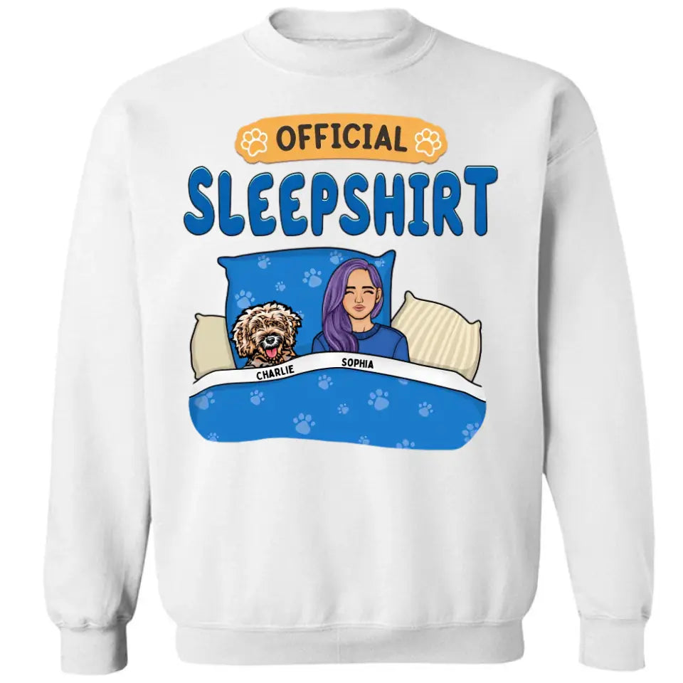 Official Sleepshirt Shirt 2 - Personalized Unisex T-shirt, Sweatshirt, Hoodie - Christmas Gift For Pet Lovers