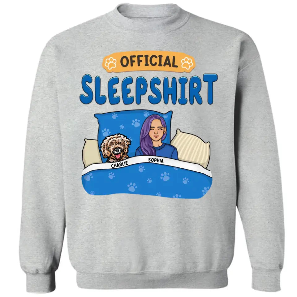 Official Sleepshirt Shirt 2 - Personalized Unisex T-shirt, Sweatshirt, Hoodie - Christmas Gift For Pet Lovers