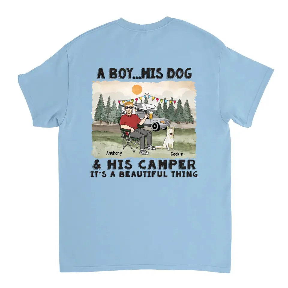 Ein schönes Ding für ein Mädchen und ihre Hunde – Geschenk für Campingliebhaber – personalisiertes T-Shirt, Sweatshirt, Kapuzenpullover