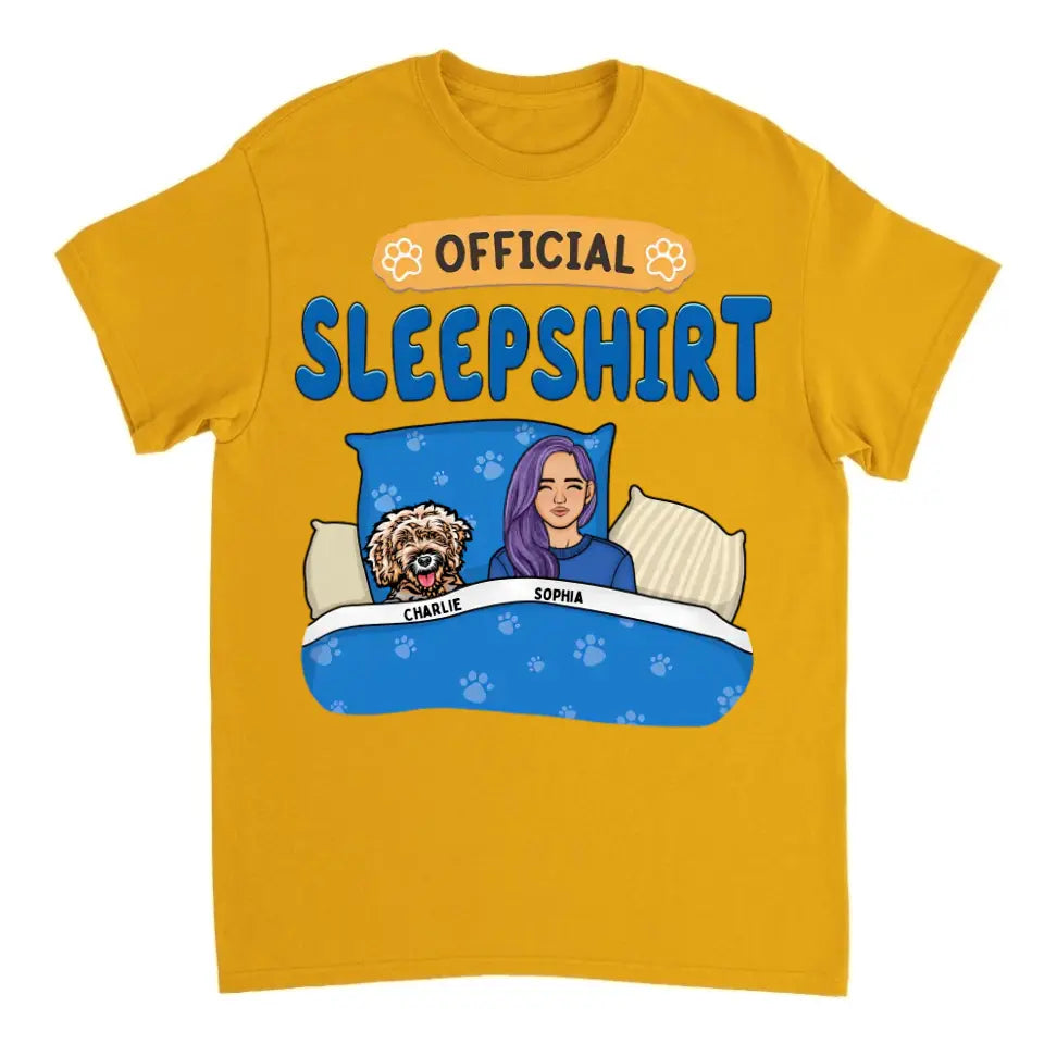 Official Sleepshirt Shirt 2 - Personalized Unisex T-shirt, Sweatshirt, Hoodie - Christmas Gift For Pet Lovers