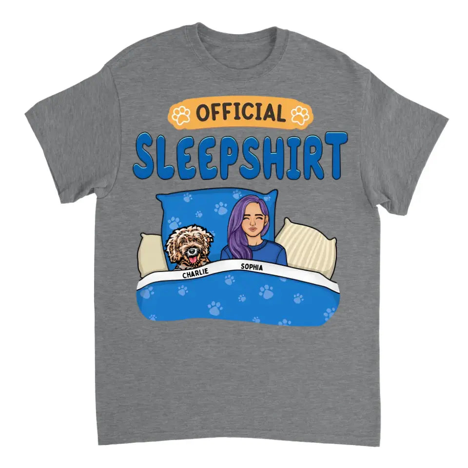 Official Sleepshirt Shirt 2 - Personalized Unisex T-shirt, Sweatshirt, Hoodie - Christmas Gift For Pet Lovers