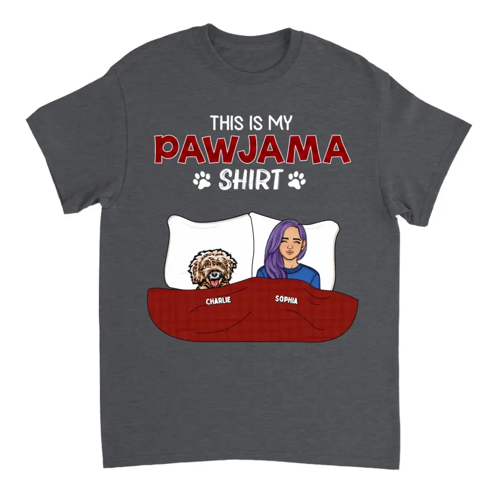 This is My Pawjama Shirt - Personalized Unisex T-shirt, Sweatshirt, Hoodie - Gift For Dog lovers