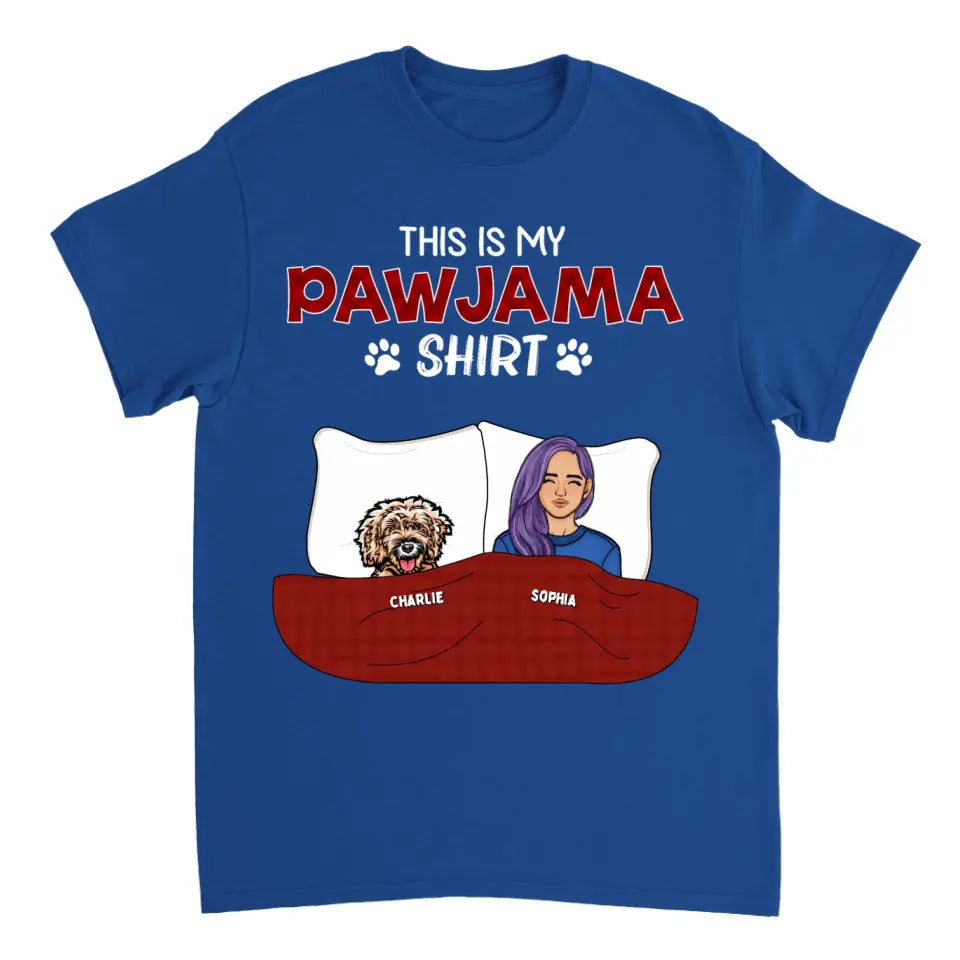 This is My Pawjama Shirt - Personalized Unisex T-shirt, Sweatshirt, Hoodie - Gift For Dog lovers