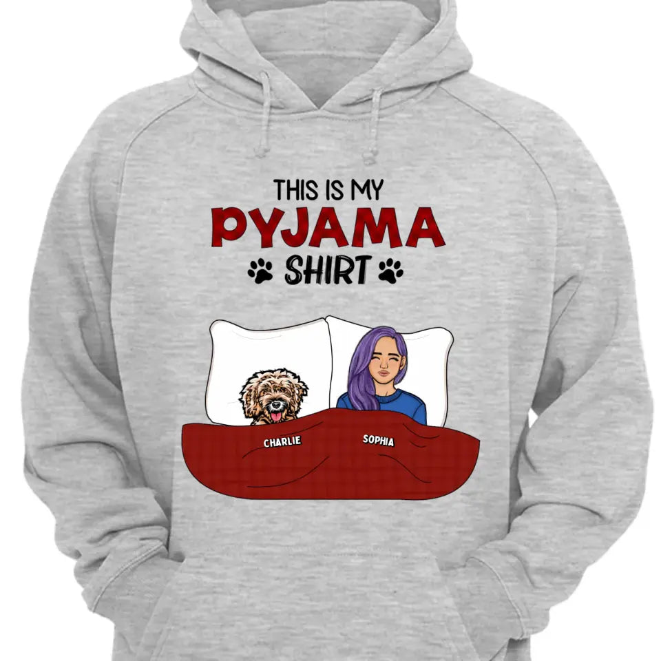 This is My Pawjama Shirt - Personalized Unisex T-shirt, Sweatshirt, Hoodie - Gift For Pet Lovers