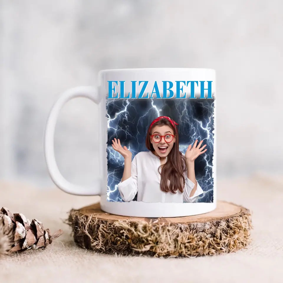 Custom Photo Positive Vibes Positive Life - Family Personalized Custom Mug - Gift For Family Members, Pet Owners, Pet Lovers