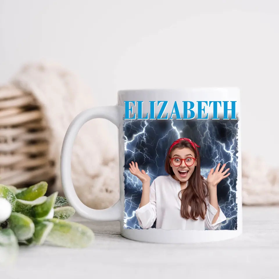 Custom Photo Positive Vibes Positive Life - Family Personalized Custom Mug - Gift For Family Members, Pet Owners, Pet Lovers