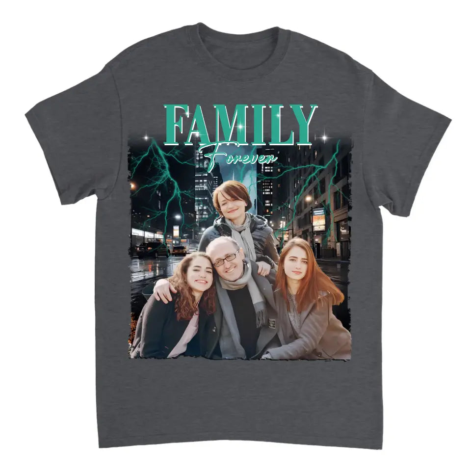 Custom Photo Family Is Forever - Family Personalized Custom Unisex T-shirt - Gift For Family Members
