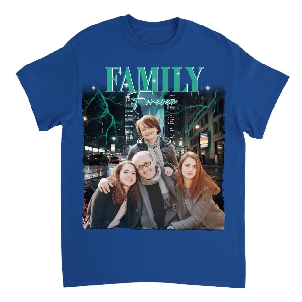 Custom Photo Family Is Forever - Family Personalized Custom Unisex T-shirt - Gift For Family Members