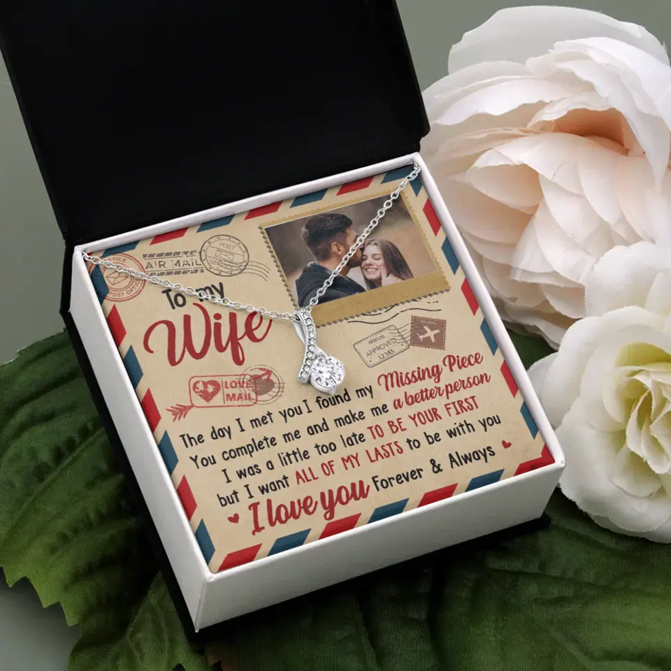 Ich möchte bei dir sein – Bild hochladen, Geschenk für Paare – personalisierte Halskette mit verführerischer Schönheit