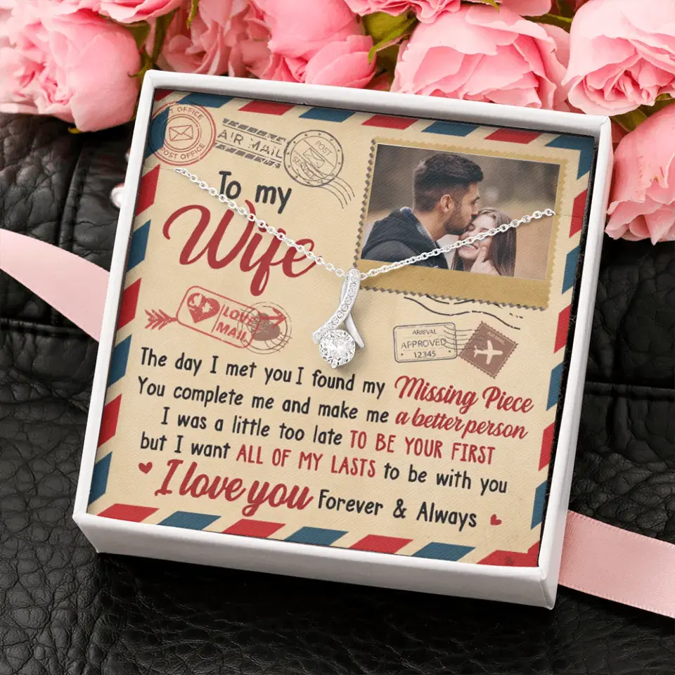 Ich möchte bei dir sein – Bild hochladen, Geschenk für Paare – personalisierte Halskette mit verführerischer Schönheit