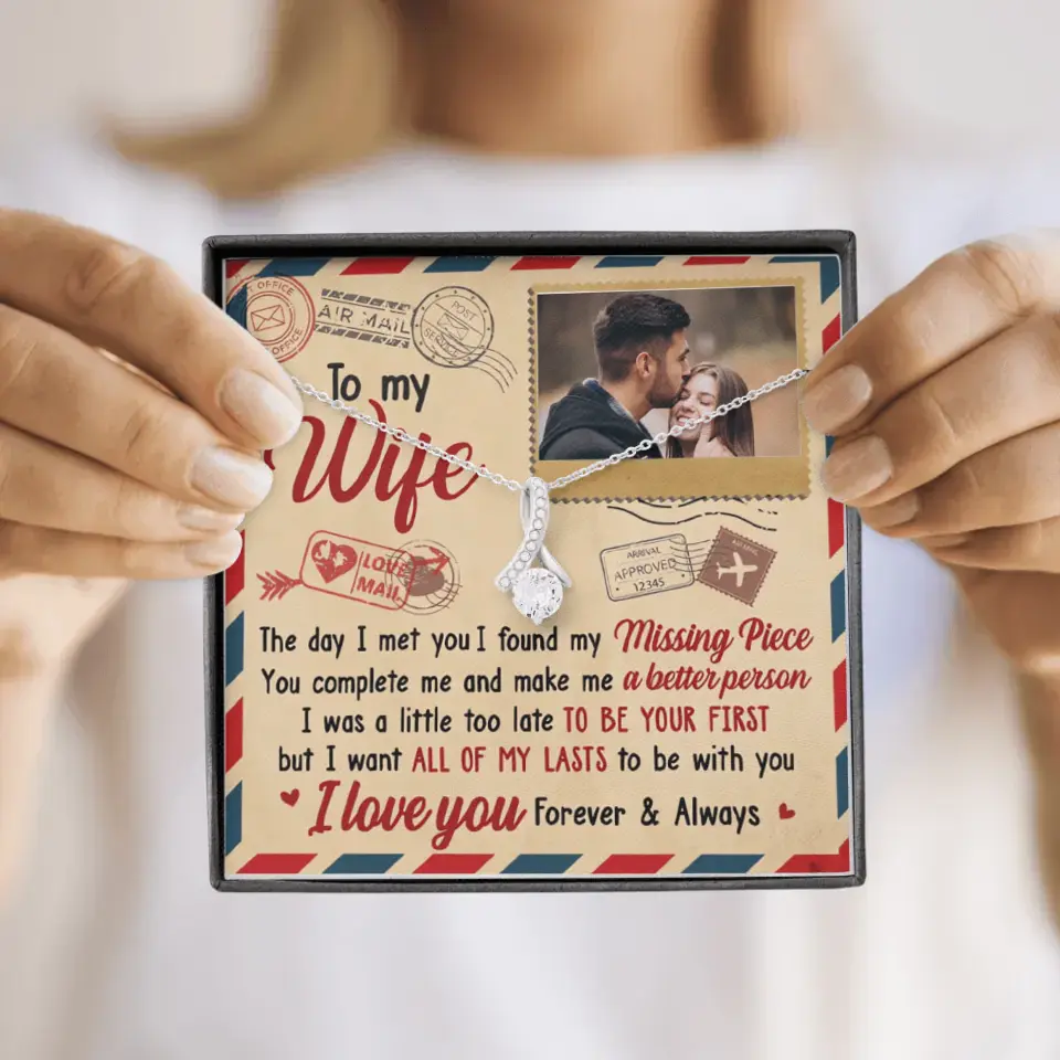 Ich möchte bei dir sein – Bild hochladen, Geschenk für Paare – personalisierte Halskette mit verführerischer Schönheit