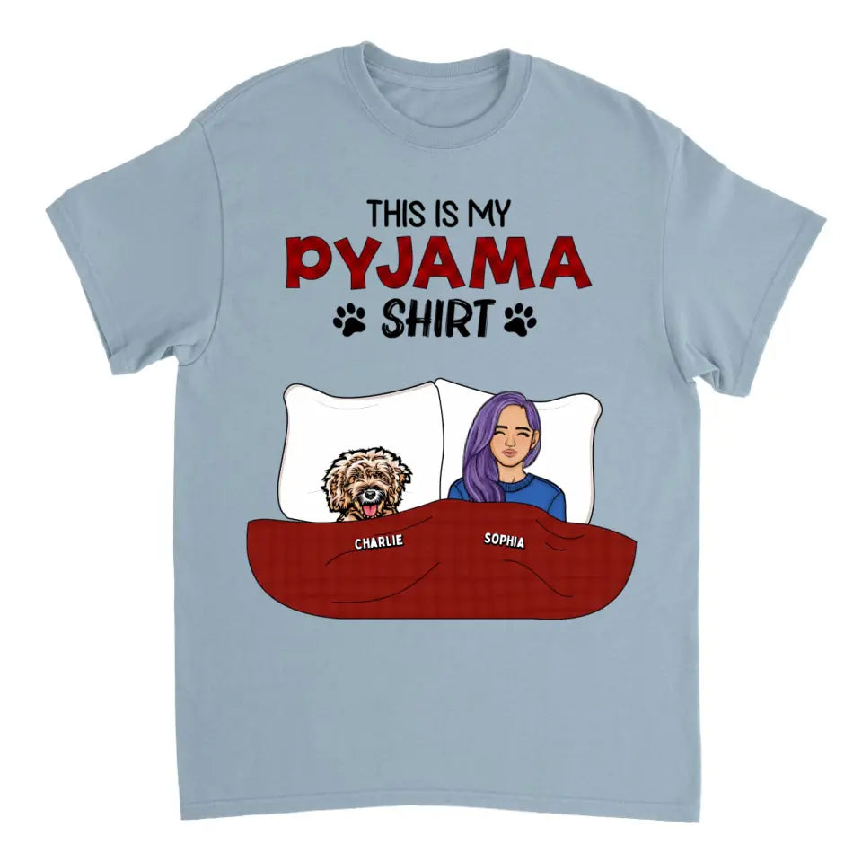 This is My Pawjama Shirt - Personalized Unisex T-shirt, Sweatshirt, Hoodie - Gift For Pet Lovers