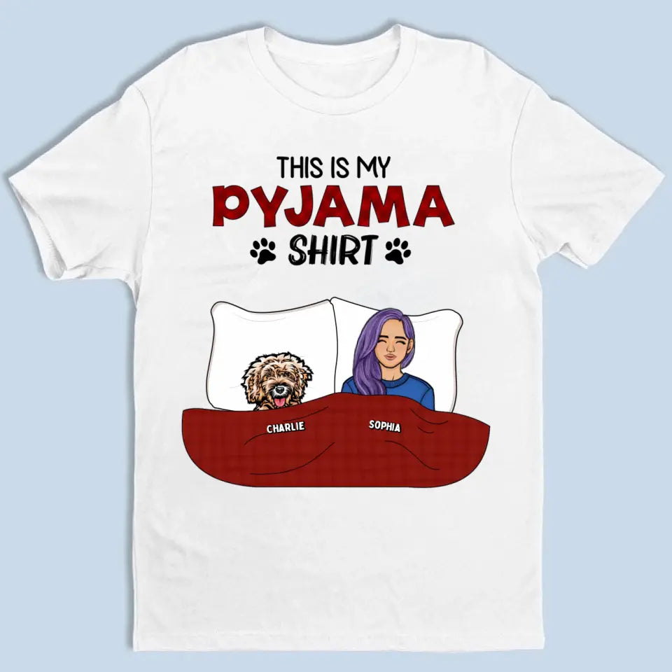 This is My Pawjama Shirt - Personalized Unisex T-shirt, Sweatshirt, Hoodie - Gift For Pet Lovers