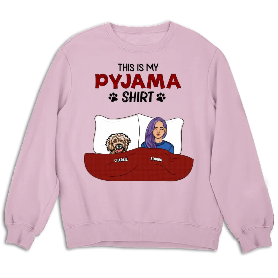This is My Pawjama Shirt - Personalized Unisex T-shirt, Sweatshirt, Hoodie - Gift For Pet Lovers
