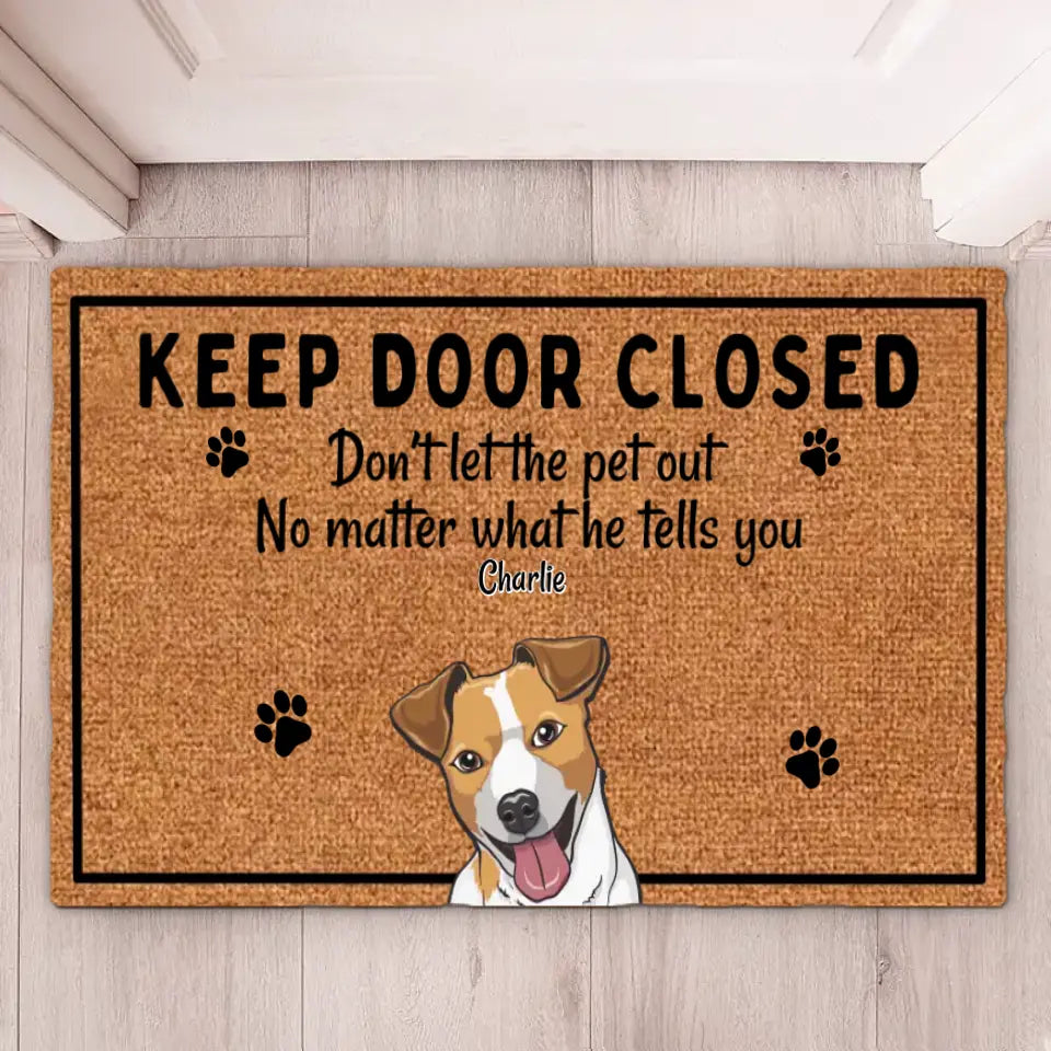 We Rule This House - Personalized Pet Doormat